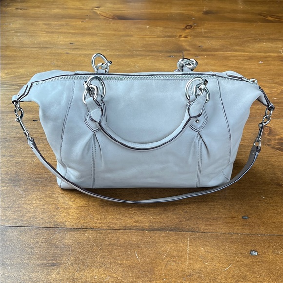 Coach Colette Shoulder Satchel f33806 Gray Birch - Picture 5 of 16
